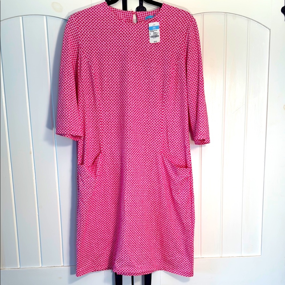 NWT J. McLaughlin Catalyst pink/white dress